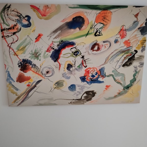 Quadro Astratto Su Tela Con Graffiti Di Banksy "Life Is Short Chill The Duck Out", Poster E Stampe Artistiche Da Parete, 60 X 90 Cm, Con Cornice