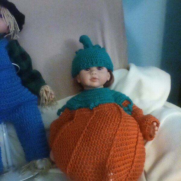 Pumpkin Costume Crochet Pattern Halloween Digital Download Only