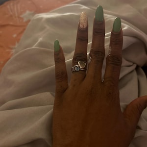 Customer photo from Mindy, Raw Smoky Quartz Ring in Yellow Gold, Silver, and Rose Gold