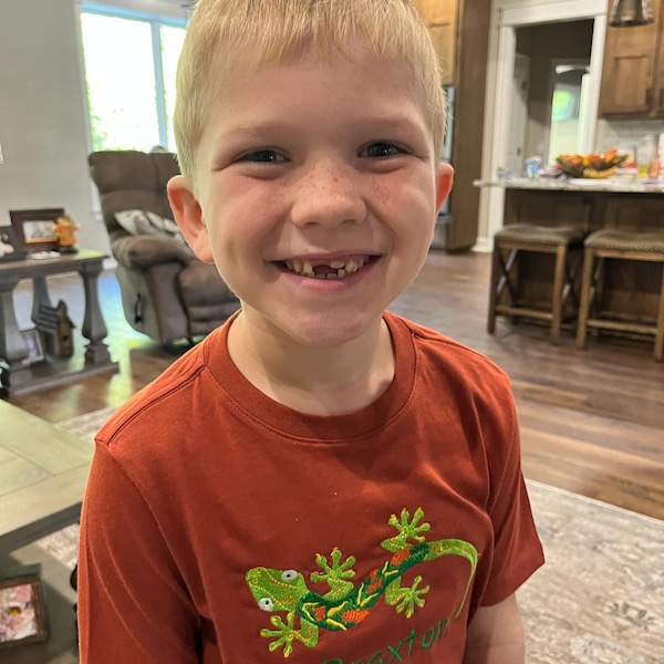 Gecko Lizard Machine Embroidery Design 3 Sizes - Etsy