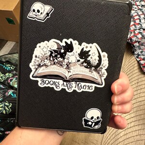 Books Are Magic Dragon Sticker Book Lover Sticker - Etsy