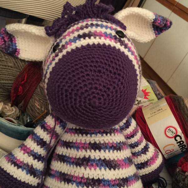 CROCHET PATTERN Donkey Alex & Zoe Zebra - Etsy