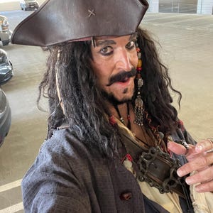 J スパロウ レザー トライコーン トライコーン 海賊帽 帽子職人製