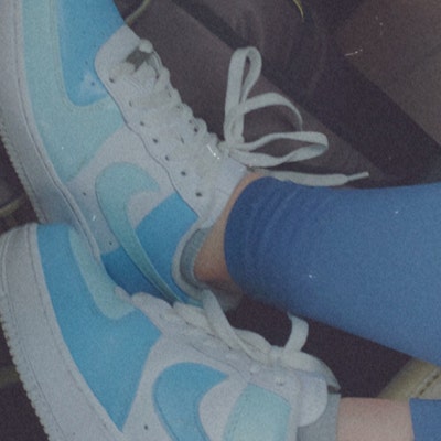 Custom Blue Inverse Color Block Nike Air Force 1s Low - Etsy
