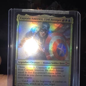Captain America, First Avenger - Custom Proxy Commander Card - Etsy