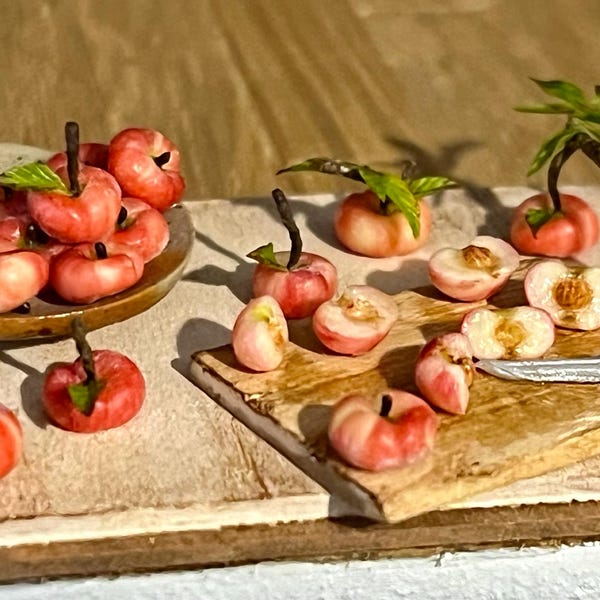 1:12 Scale Miniature Roses - Pink Resin Dollhouse Flowers For Craft Decorations