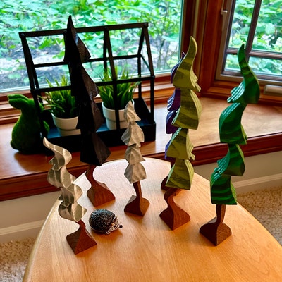 Whimsical Rainbow Trees Set of 3 - Etsy