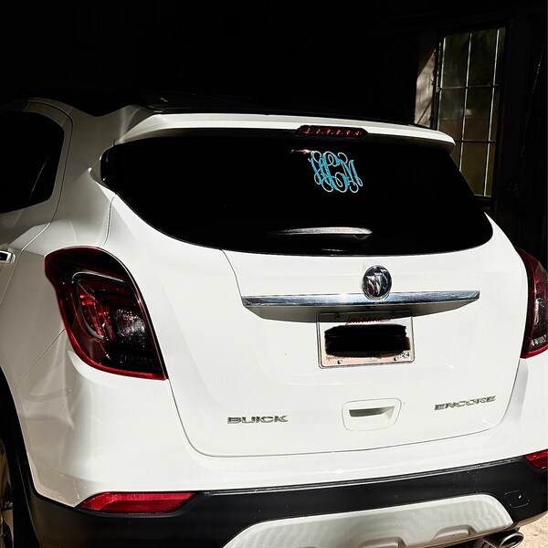 Monogram Car Decal | Monogram Decal | Car Decal | Car Monogram Decal ...