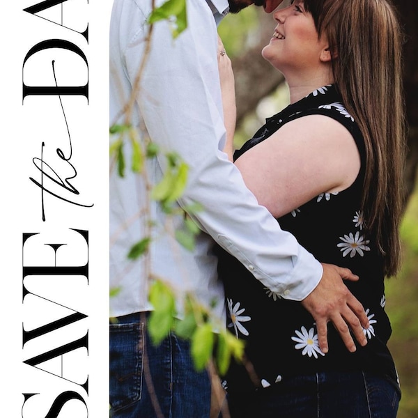 Large Wedding Seating Chart Template With Photo, Alphabetical Wedding