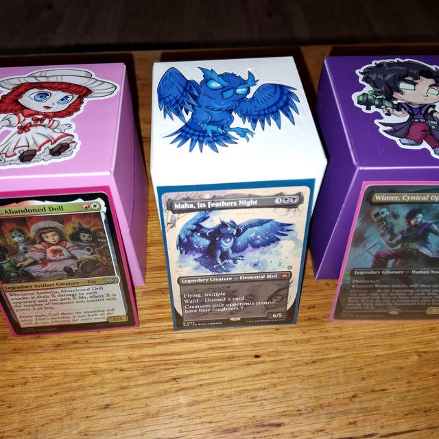 Arabella, Abandoned Doll Deck Box Sticker- Perfect for Deck Boxes