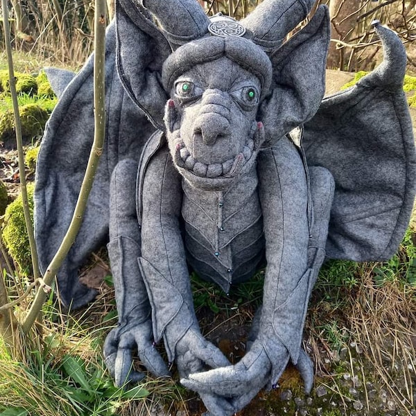 Medieval Gargoyle PDF Felt Sewing Pattern - Etsy