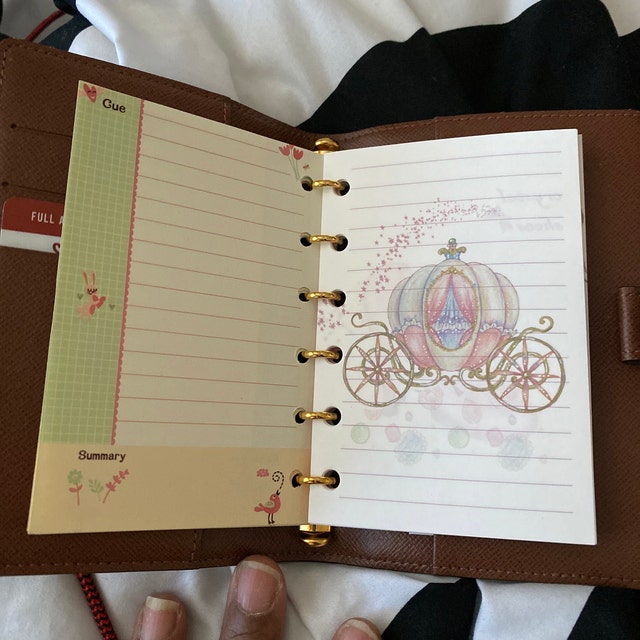 fits Louis Vuitton PM Small LV Agenda: Planner Refill Paper +Pouch