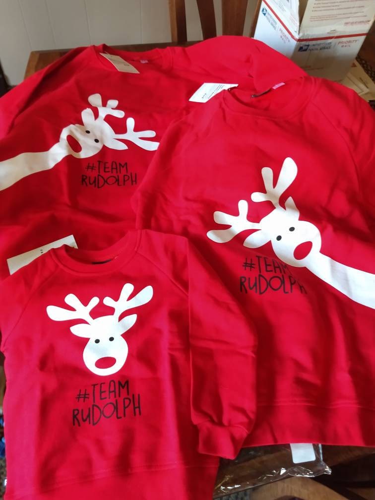 Family Christmas Sweaters, Matching Family Outfits Christmas, Red Xmas Family Jumper, Holiday Sweaters, Weihnachtspullover Familie,Best Gift