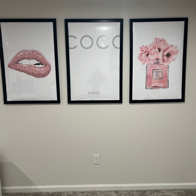  Perfumes High Heels Champagne Lipstick art print Lipstick  Sketch Red Lips Fashion Illustration Fashion Wall Art Wall Prints Home Decor  Poster At Home Modern Art of watercolor painting : Handmade Products