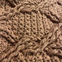CROCHET PATTERN Aran Green Cables Blanket - Make to Any Size - PDF ...