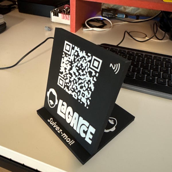 Google Review QR Stand With NFC TAG Customizable Link Only - Etsy