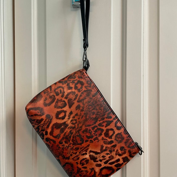 White Cheetah Crossbody Bag main image 0