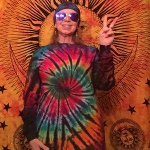 The Cosmos Tie Dye Long Sleeve T Shirt - Etsy