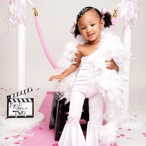 White Bell Jumpsuit, Baby Girl Romper, Bell Sleeve Jumpsuit, Girl Bell Bottom, Birthday Outfit, Baby Flare Pant