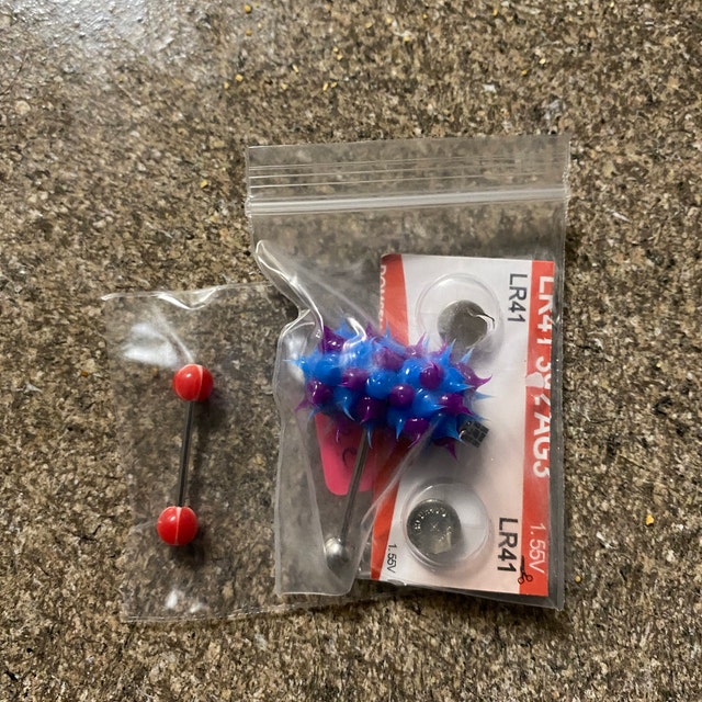 Vibrating Tongue Barbell Rings With 2 Batteries 316L Surgical Steel 14G  Body Jewelry - Etsy