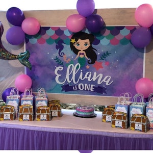 Decorazioni La Festa Del 2 ° Compleanno Della Sirena: Banner Sotto Il Mare Forni
