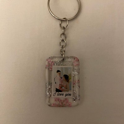 Personalized Photo Keychain customize W/your Photo Resin - Etsy