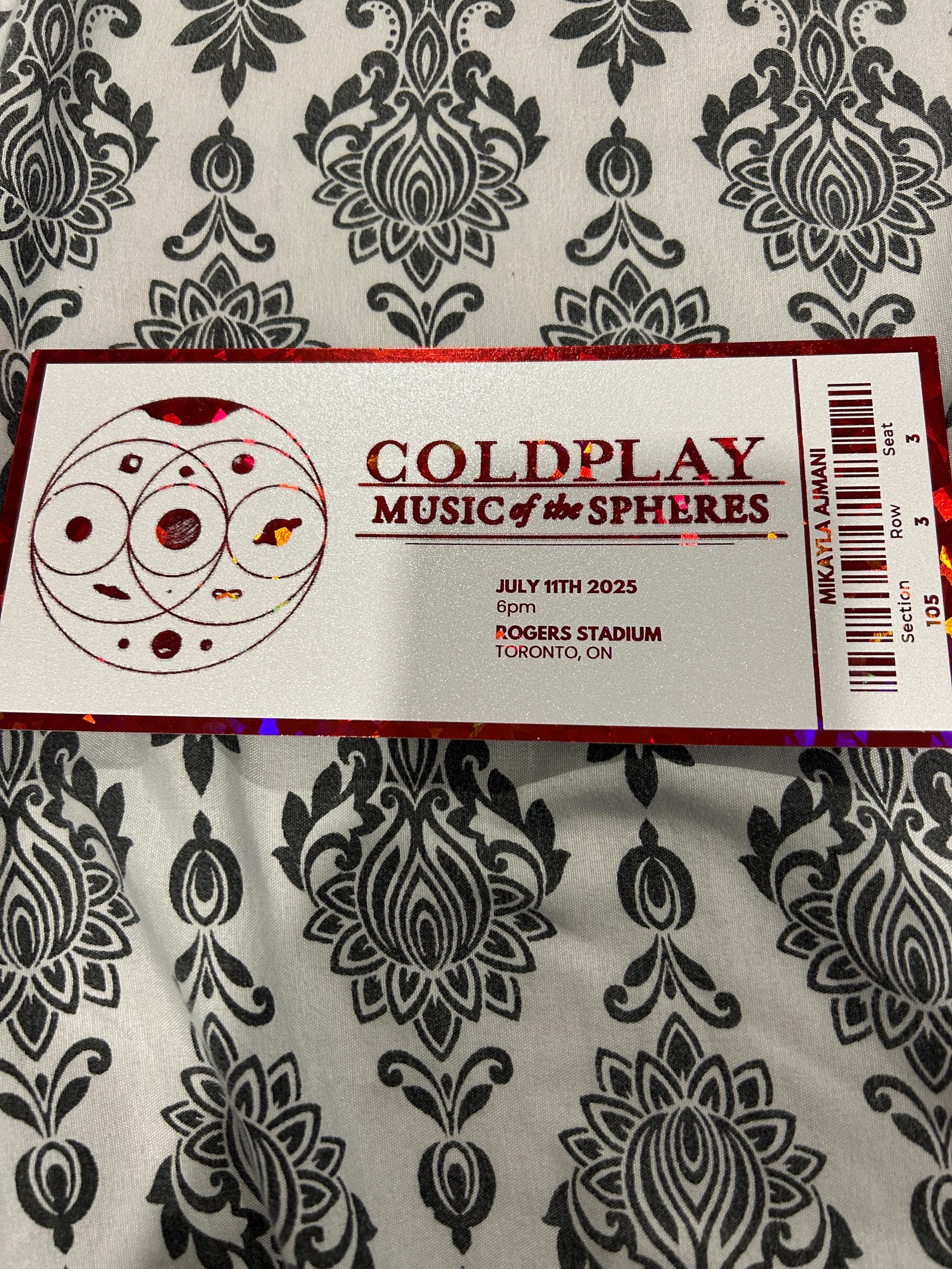 Any Event Ticket Concert Ticket for Gifting Surprise Theatre Ticket Music Ticket for Gifting Music Valentines Day Gift Physical Event Ticket