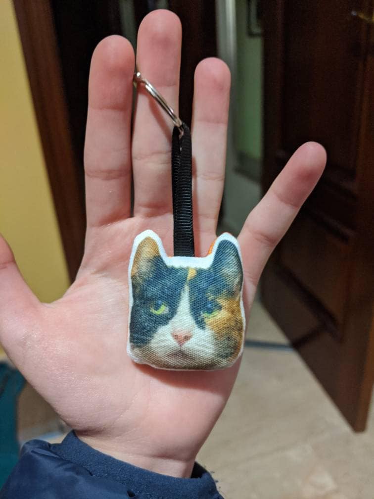 Custom Pet Head Keyring / Keychain - dog, cat, animal, photo, dog gifts, personalised dog keyring, personalised dog gifts, dog keyring, cute