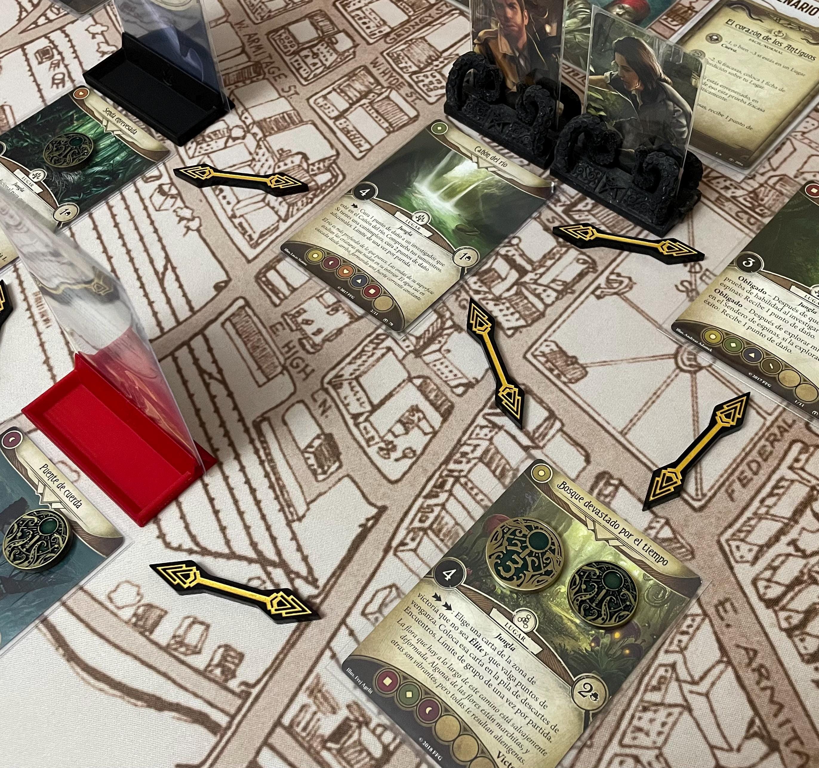 3s Clue/Doom Upgrade Metal Tokens for Arkham Horror LCG (double