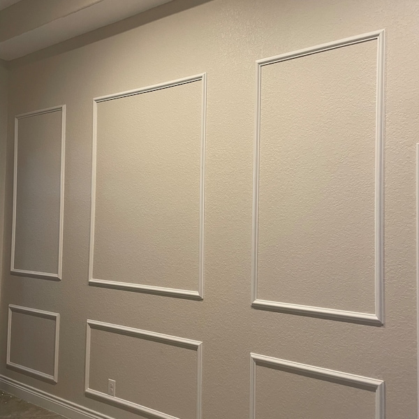 Wall Molding Package Ready to Assemble, Pre-cut Factory Primed, Picture ...