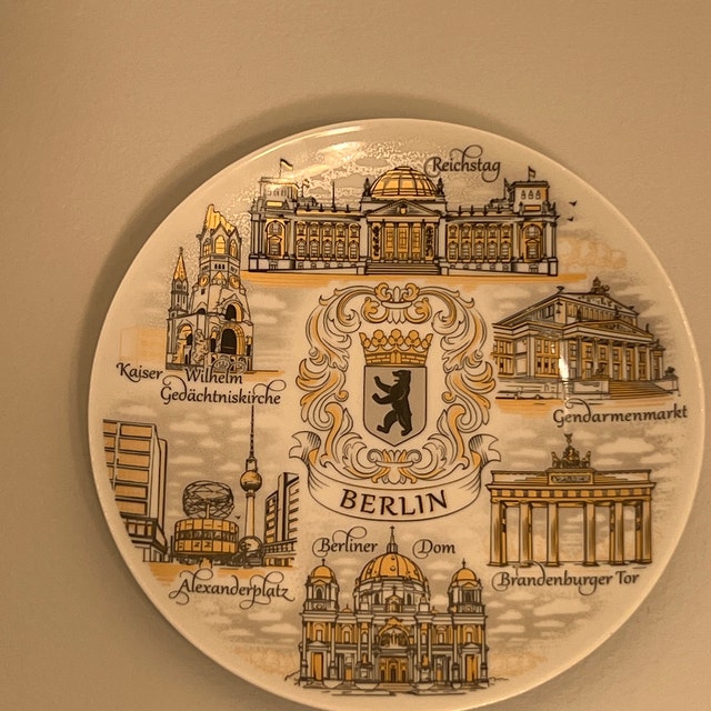 口コミ・レビューで人気商品を探そう Berlin Plate. Gold-silver Style Hanging Wall Porcelain Plate その他
