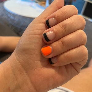 Neon Orange Nail Wraps 100% Nail Polish Stickers Nail Strips - Etsy Hong Kong Neon Orange Nail Wraps 100% Nail Polish Stickers Nail Strips - Etsy Hong Kong