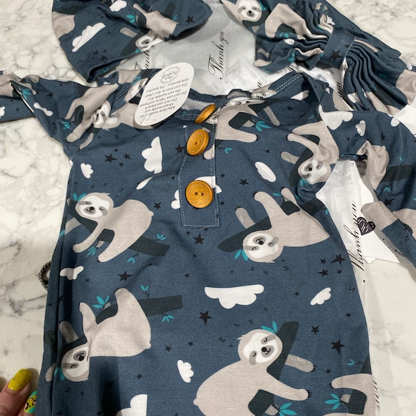 Organic Cotton Baby Clothes Set | Matching Baby Bodysuit and Legging ...