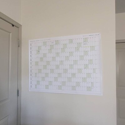 PRINTABLE 2024 Wall Calendar Digital PDF Instant Download 2024 Wall ...