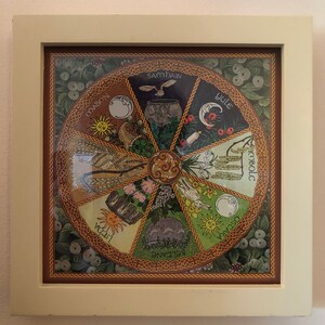 GREETING CARD Note Card Wheel of the Year Pagan Wicca - Etsy