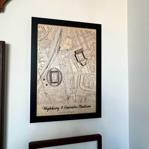 Tottenham Hotspur Stadium Wall Art | Tottenham Hotspur FC | Laser Engraved Wood
