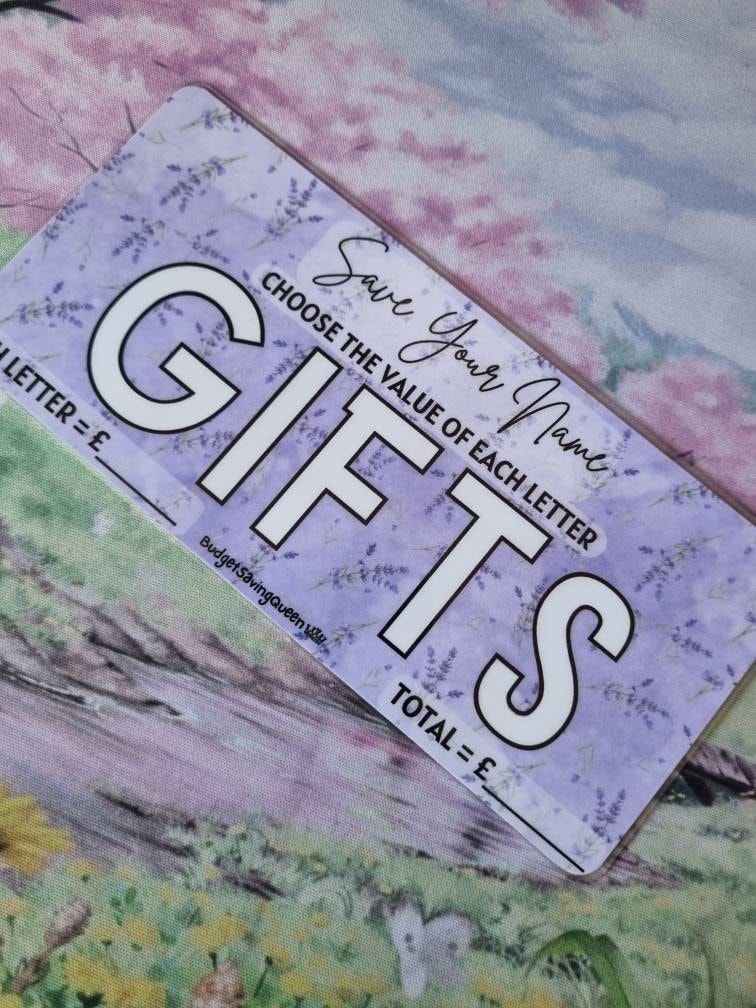 Name Savings, Save Your Name, Fun Savings Challenge , Laminated Saving Tracker, Gift Planner for Her, Cash Stuffing, A6 Cash Binder Insert