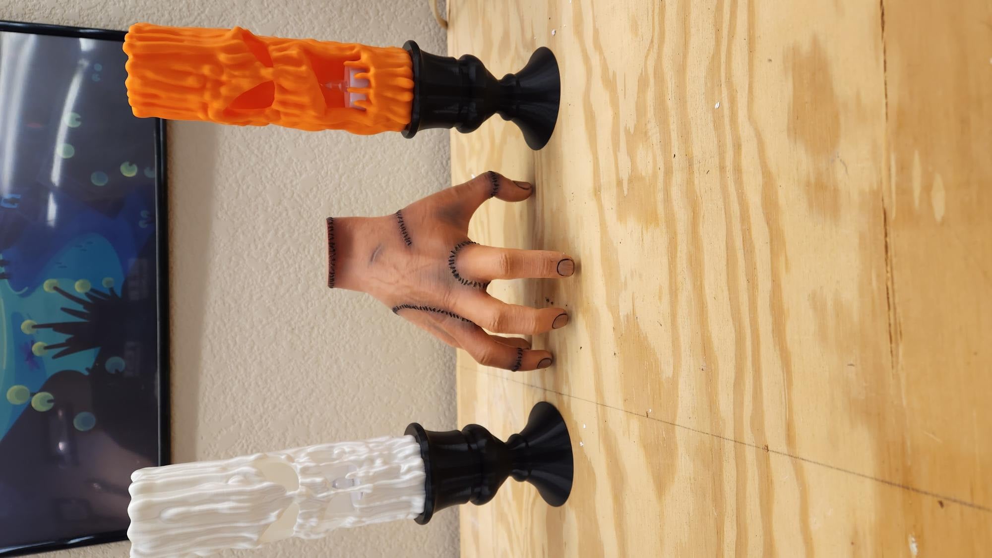 Creepy Candles W/LED Tea Light, Halloween Decor, Spooky Gift, 3D Printed
