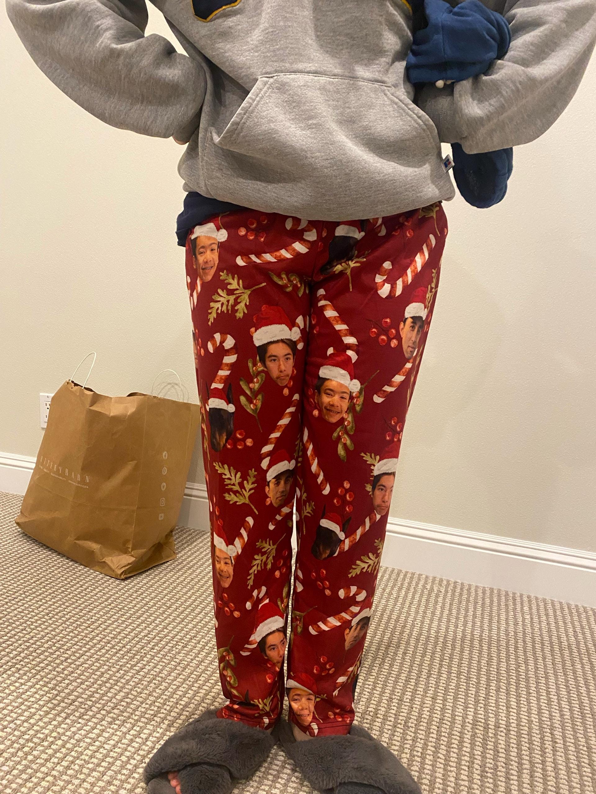 Christmas Pajama Pants with Faces, Faces on Pajamas, Face Pajama Pants, Personalized Pajamas with Face, Custom Face Pajamas, Gift for Family