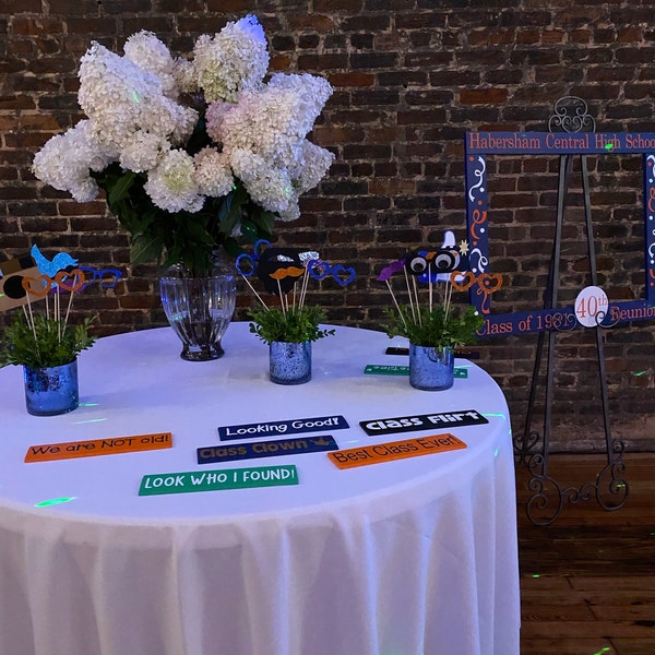 Photo Booth Props Social Media Props Set of 3 GLITTER Photobooth Props ...