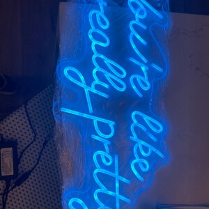 Neon Sign / You're Like Really Pretty Neon Sign / Wedding - Etsy