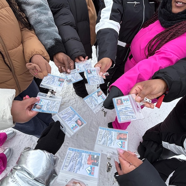 Customizable Ski Lift Ticket Template Editable Season Pass Gift