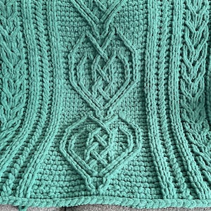 Blanket Pattern Download // PATTERN: Textured Stripes Blanket // Loop ...