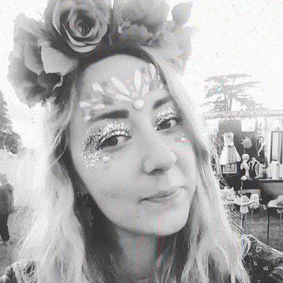 Black Rose Halloween Headband, Creepy Eyeball Hair Accessory, Glitter ...