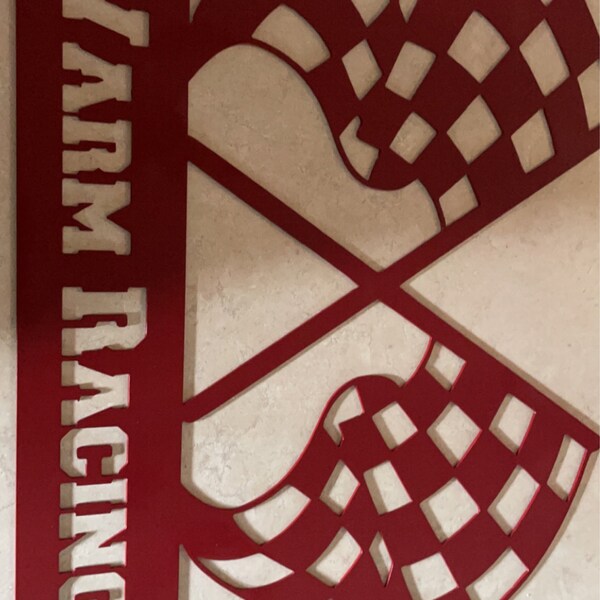 Personalized Metal Race Flags - Black and White Checkered Race Flags ...