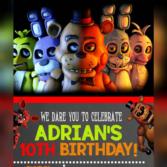 Five Nights at Freddy's Candy Wrapper FNAF Birthday 