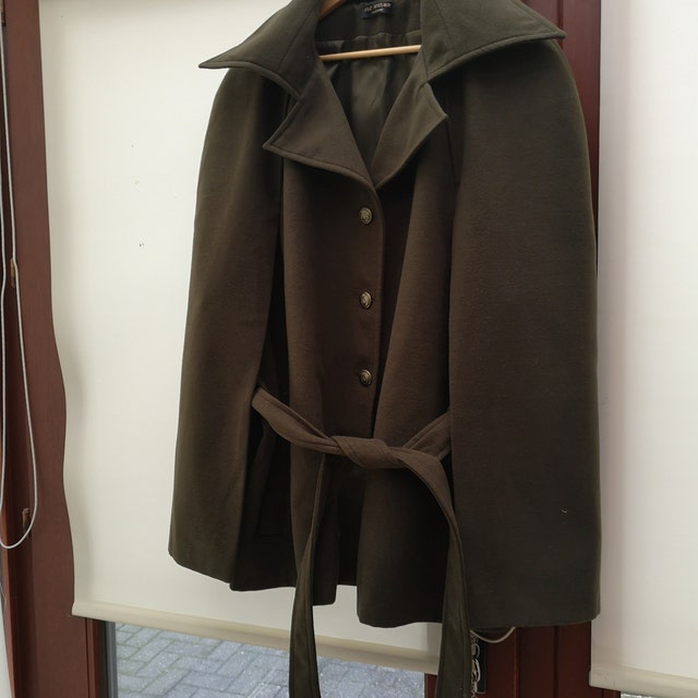 ジャケット・アウター   205W39NYC Wool Cape coat Wool suit jacket Calvin Klein 205W39NYC Grey size 40 IT in