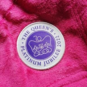 Queen's Platinum Jubilee Celebration Banner of Queen in Crown. Vector
