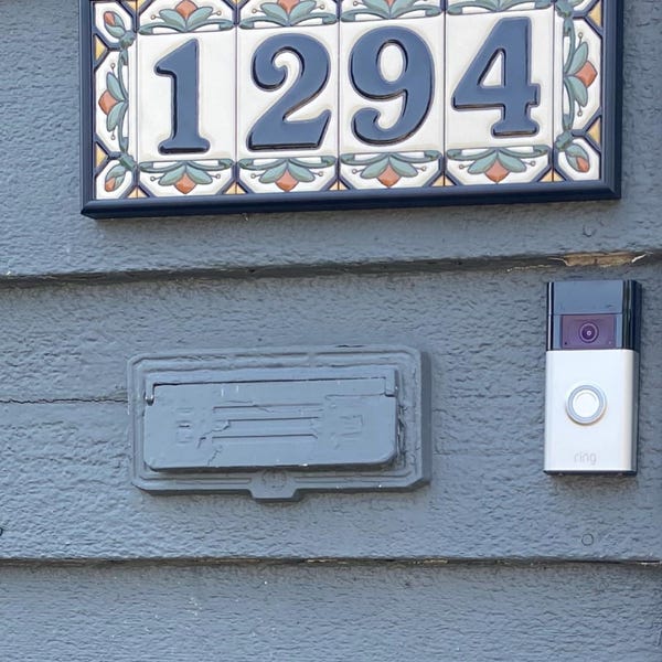 House Numbers Address Tiles Framed Set Custom Address Tiles Sign Hand ...