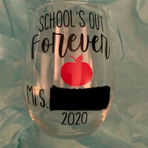 Download Teacher Off Duty Wine Glass | Etsy